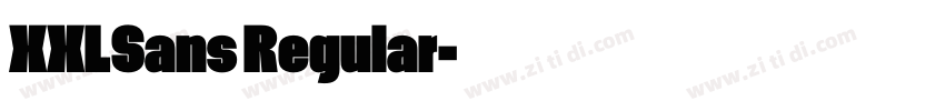 XXLSans Regular字体转换